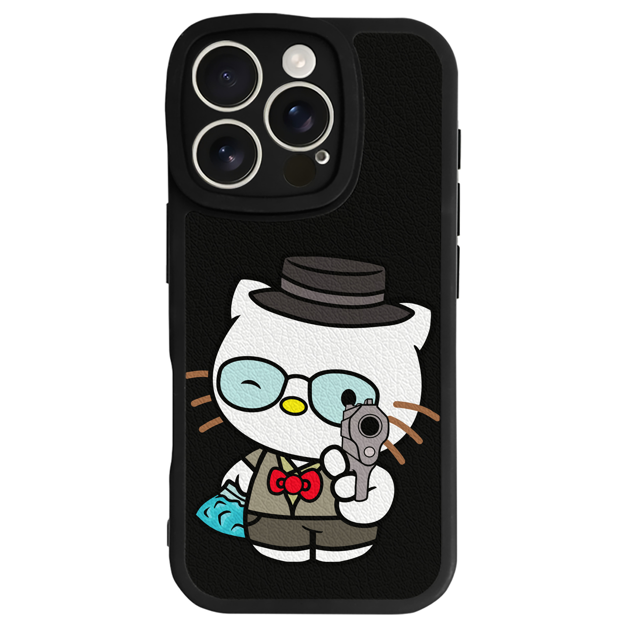 （画像用） Hello Kitty ハローキティ 【iPhone 16シリーズ対応】シリコンスマホケース（レザー調） 材質：シリコン
